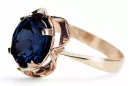 Ring Sapphire Original Vintage 14K Rose Gold Vintage vrc206r
